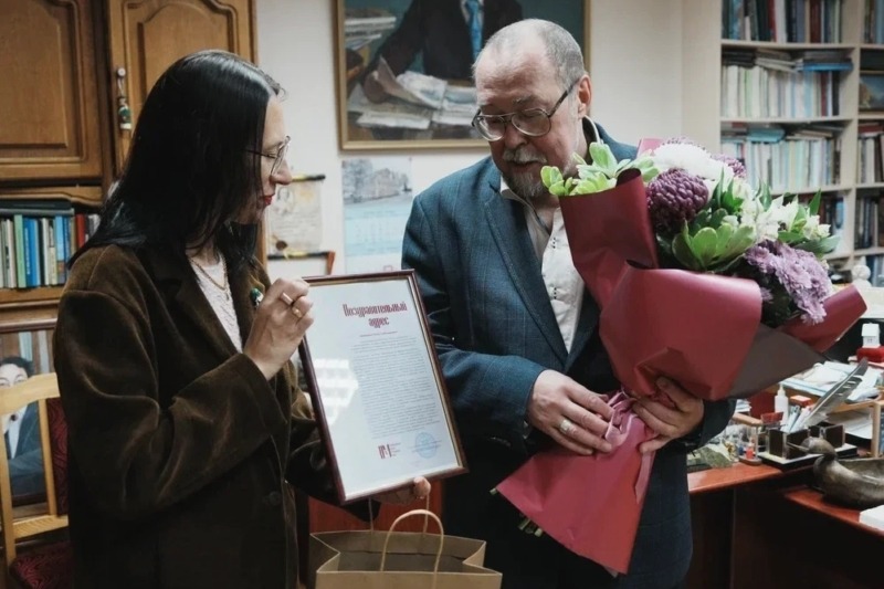 Отмечает юбилей директор Института языка, литературы и истории ФИЦ Коми НЦ УрО РАН, доктор исторических наук Игорь Любомирович Жеребцов (Национальный музей Республики Коми)